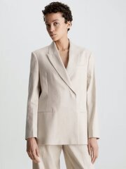 CALVIN KLEIN Linen Tailored Smooth Beige 560076763 цена и информация | Женские пиджаки | kaup24.ee