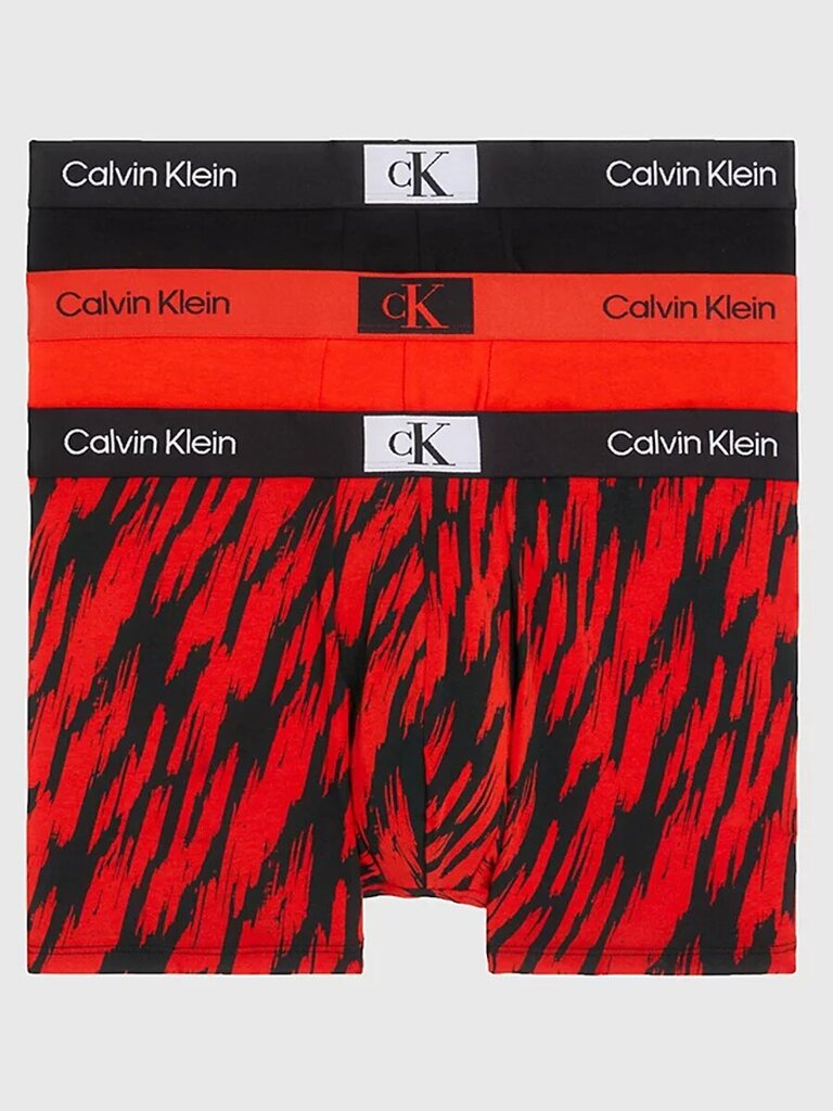 Bokserid meestele Calvin Klein 545665319, punane/must, 3 tk. hind ja info | Meeste aluspesu | kaup24.ee