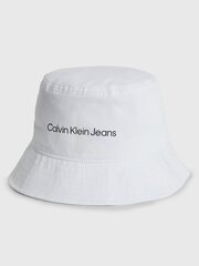 CALVIN KLEIN Monogram Soft Bucket Bright White 545008828 цена и информация | Мужские шарфы, шапки, перчатки | kaup24.ee