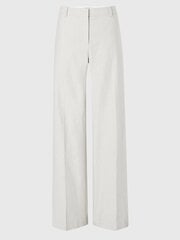 CALVIN KLEIN Linen Tailored Wide Leg Smooth Beige 560076768 цена и информация | Штаны женские | kaup24.ee