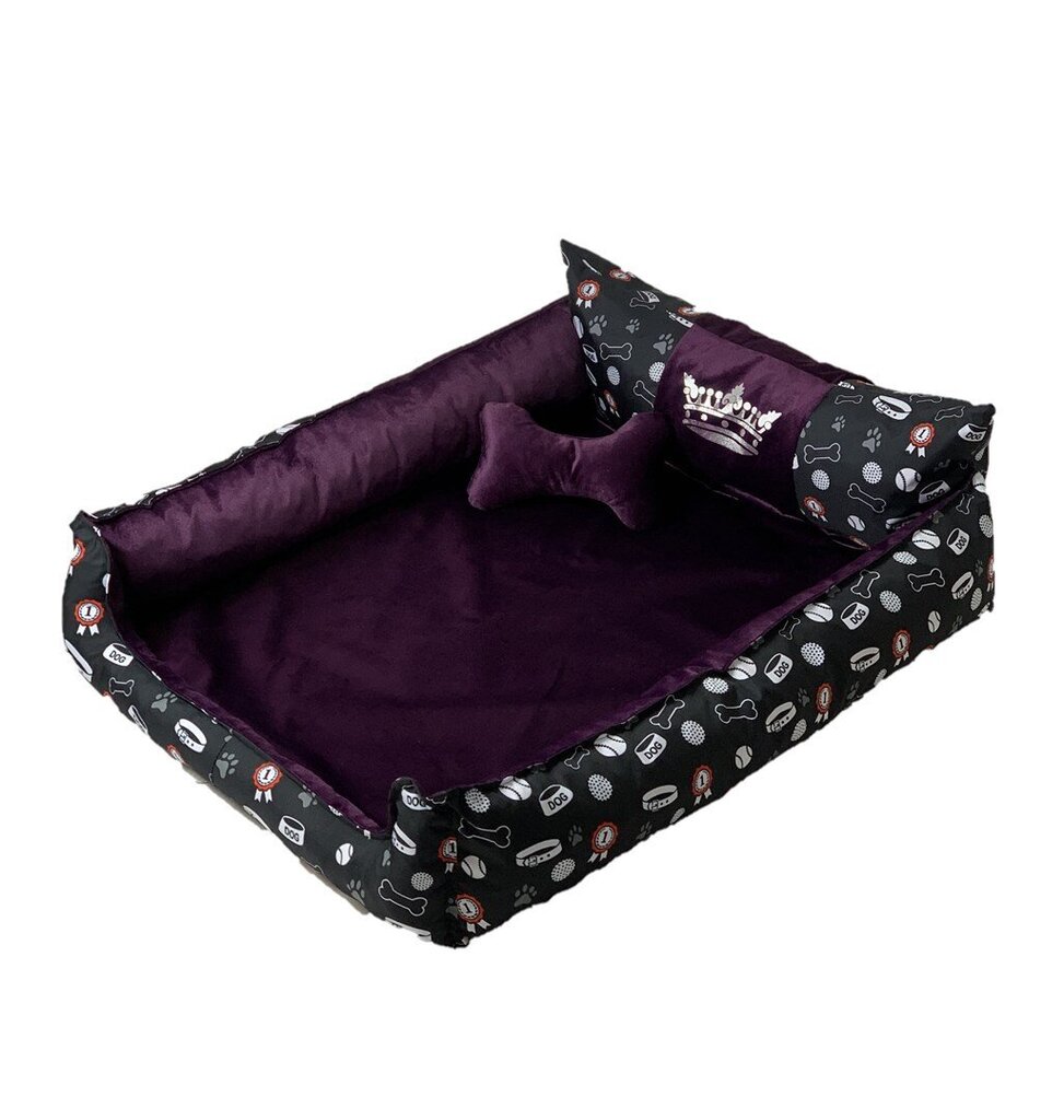 Koera magamisase GoGift Crown, erinevad suurused, lilla hind ja info | Pesad, padjad | kaup24.ee