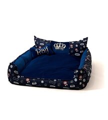 Koera magamisase GoGift Crown, erinevad suurused, sinine цена и информация | Лежаки, домики | kaup24.ee