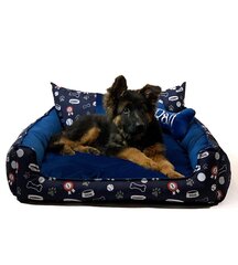 Koera magamisase GoGift Crown, erinevad suurused, sinine цена и информация | Лежаки, домики | kaup24.ee
