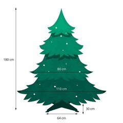 Искусственная рождественская елка Springos CT0121, 180 см цена и информация | Новогодние елки | kaup24.ee