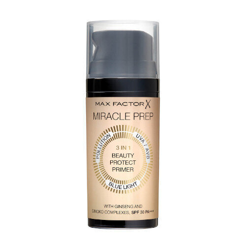 Meigipõhi max factor miracle prep 3in1 beauty protect primer spf30, 30ml цена и информация | Jumestuskreemid, puudrid | kaup24.ee