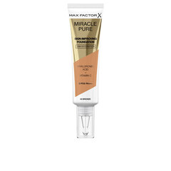 Жидкая основа для макияжа Max Factor Miracle Pure 80-bronze SPF 30 цена и информация | Пудры, базы под макияж | kaup24.ee