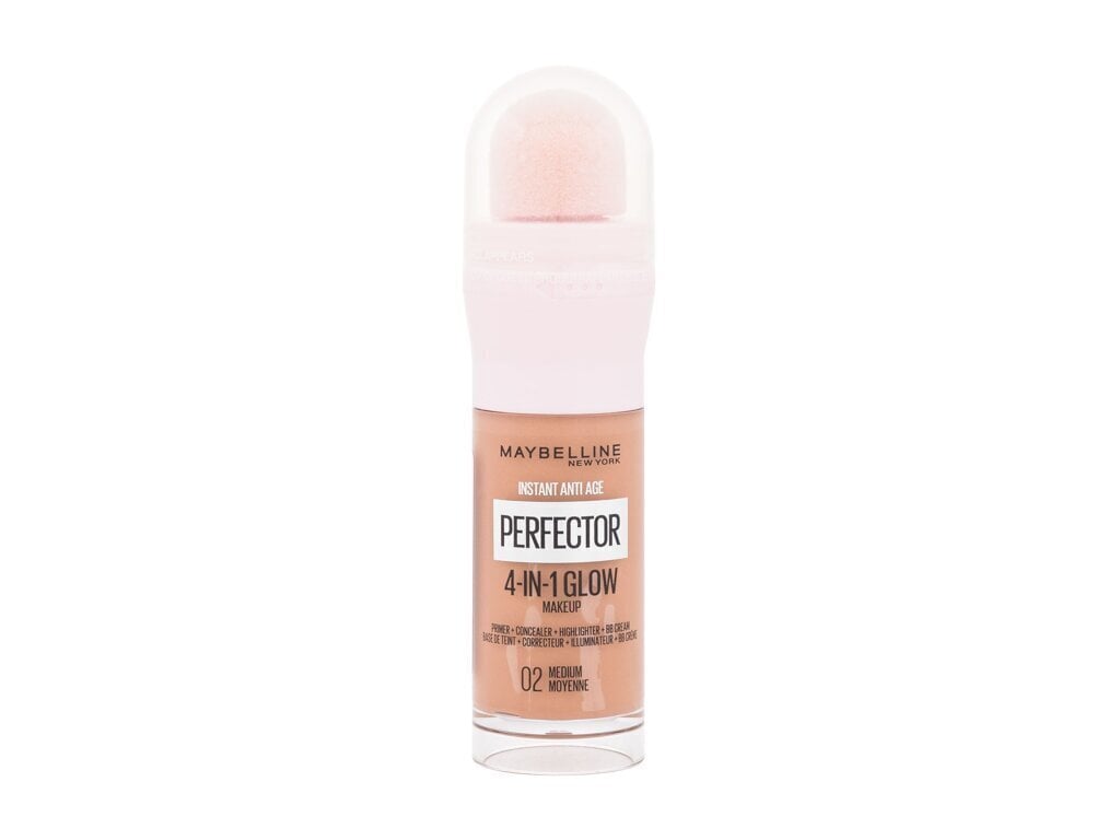 Jumestuskreem Maybelline Instant Age Rewind Perfector 4-In-1 Glow 2 Medium, 20ml цена и информация | Jumestuskreemid, puudrid | kaup24.ee