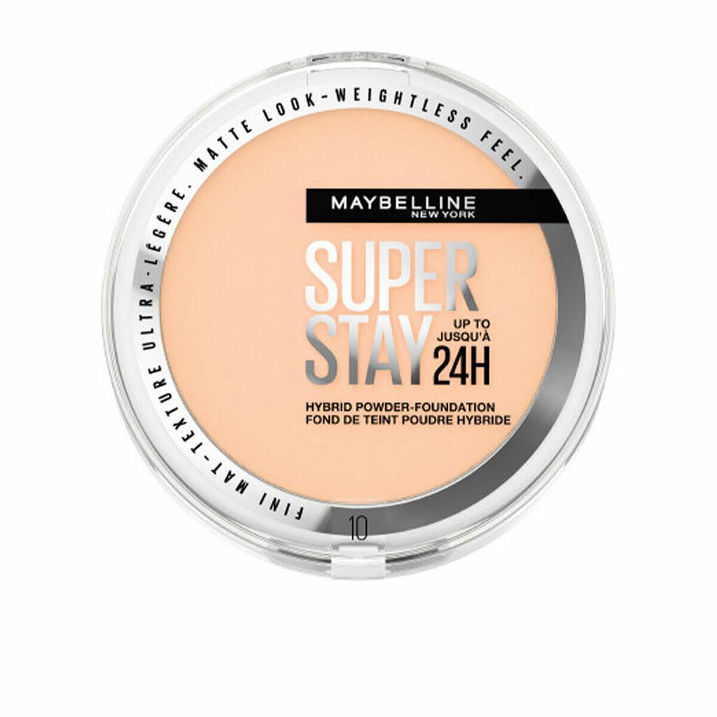 Kompaktpuuder Maybelline Superstay 24H Nº 10, 9 g цена и информация | Jumestuskreemid, puudrid | kaup24.ee