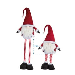 Декоративный гном с телескопическими ножками, 60-75 см цена и информация | Рождественские украшения | kaup24.ee