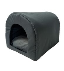 Закрытый лежак для собак и кошек GoGift, 40x33x29 см, серый цвет цена и информация | Лежаки, домики | kaup24.ee