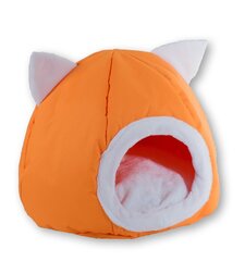 Лежак для кошек GoGift kennel, 40x40x34 см, оранжевый цена и информация | Лежаки, домики | kaup24.ee