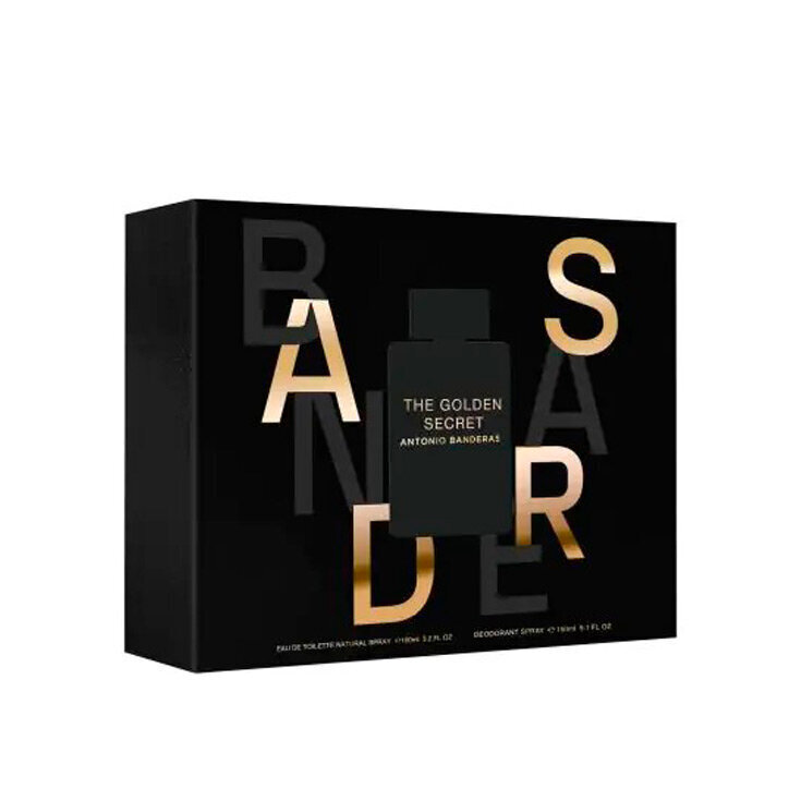 Komplekt Antonio Banderas The Golden Secret meestele: tualettvesi EDT, 100 ml + deodorant, 150 ml цена и информация | Meeste parfüümid | kaup24.ee