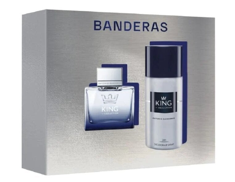 Komplekt Antonio Banderas King Of Seduction meestele: tualettvesi EDT, 100 ml + deodorant, 150 ml hind ja info | Meeste parfüümid | kaup24.ee