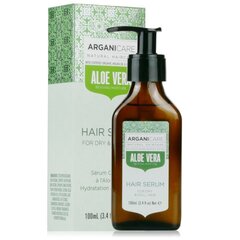 Niisutav seerum juustele Arganicare Aloe vera, 100 ml hind ja info | Maskid, õlid, seerumid | kaup24.ee