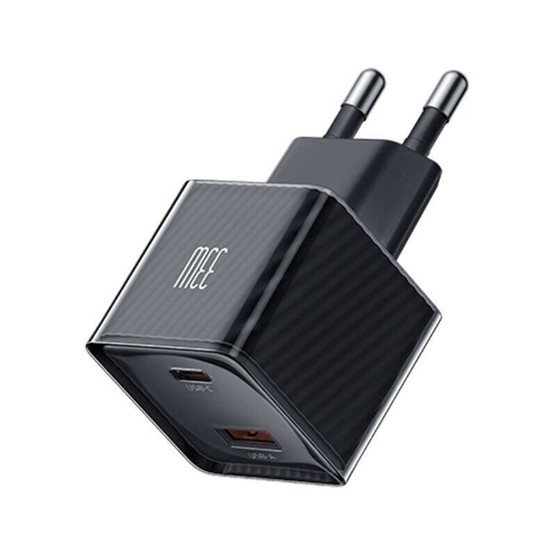 MCDODO KIIRE TELEFONI LAADIJA TOITEADAPTER 2X USB USB-C 33W GAN MUST цена и информация | Mobiiltelefonide laadijad | kaup24.ee