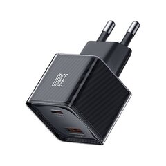 MCDODO KIIRE TELEFONI LAADIJA TOITEADAPTER 2X USB USB-C 33W GAN MUST hind ja info | Mobiiltelefonide laadijad | kaup24.ee