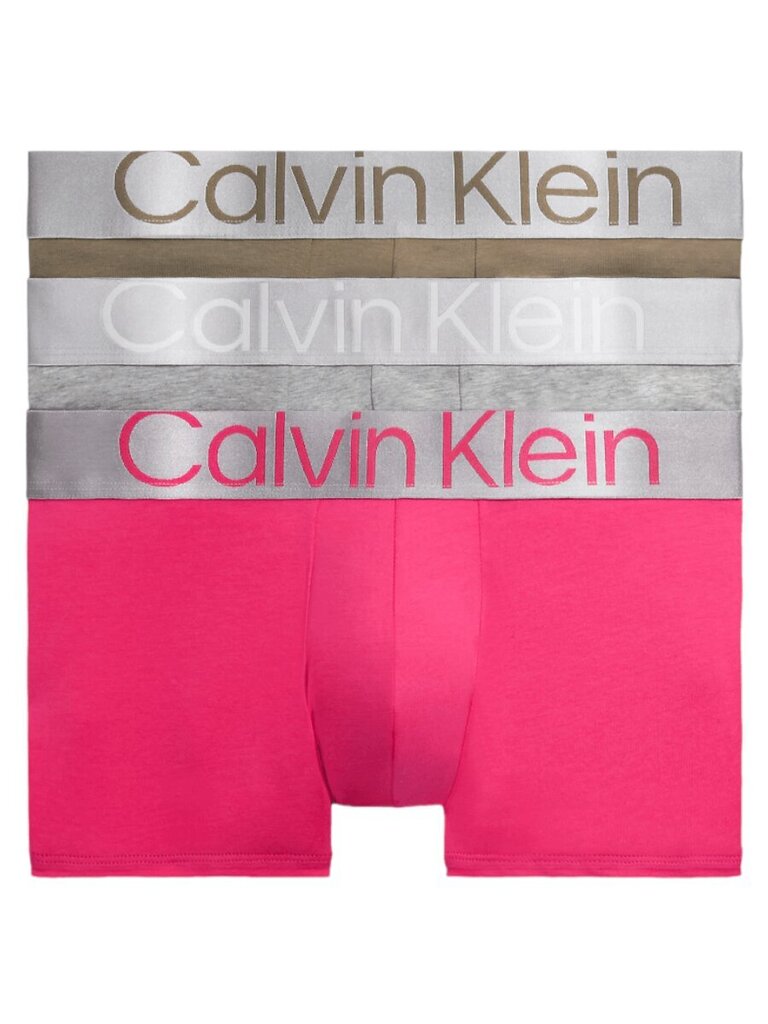 Püksid meestele Calvin Klein 545664734, roosa/pruun, 3 tk. hind ja info | Meeste aluspesu | kaup24.ee