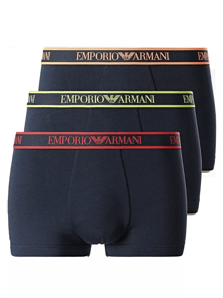 Emporio Armani aluspüksid meestele 545665220, sinine, 3 tk. цена и информация | Meeste aluspesu | kaup24.ee