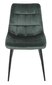 Lagos chair, 48x46x84cm, Velvet, Green цена и информация | Söögitoolid, baaritoolid | kaup24.ee