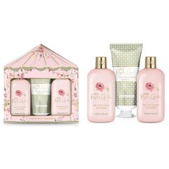 Kosmeetikakomplekt Baylis & Harding Royale Garden Rose, Poppy & Vanilla Luxury Trio Bathing: dušigeel, 300 ml + dušikreem, 300 ml + kehakreem, 200 ml hind ja info | Kehakreemid, kehaspreid | kaup24.ee