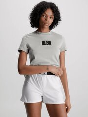 CALVIN KLEIN S/s Crew Neck Grey Heather 545664707 цена и информация | Женские футболки | kaup24.ee