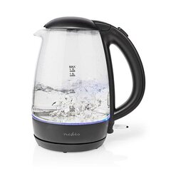 Nedis KAWK330EGS Electric Glass Kettle 1.7 l hind ja info | Veekeetjad | kaup24.ee