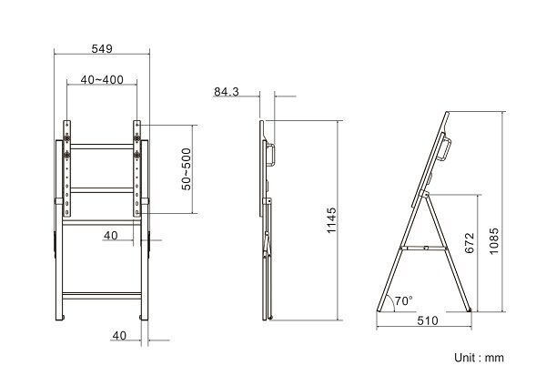 Multibrackets MB-5280 TV Stand up to 65" / 50kg hind ja info | Teleri seinakinnitused ja hoidjad | kaup24.ee