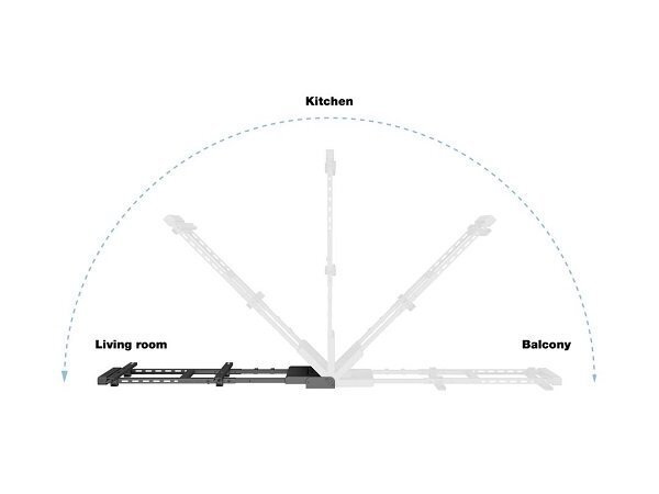 Multibrackets MB-2642 Motorized TV bracket with remote control for TVs up to 75" / 45kg hind ja info | Teleri seinakinnitused ja hoidjad | kaup24.ee