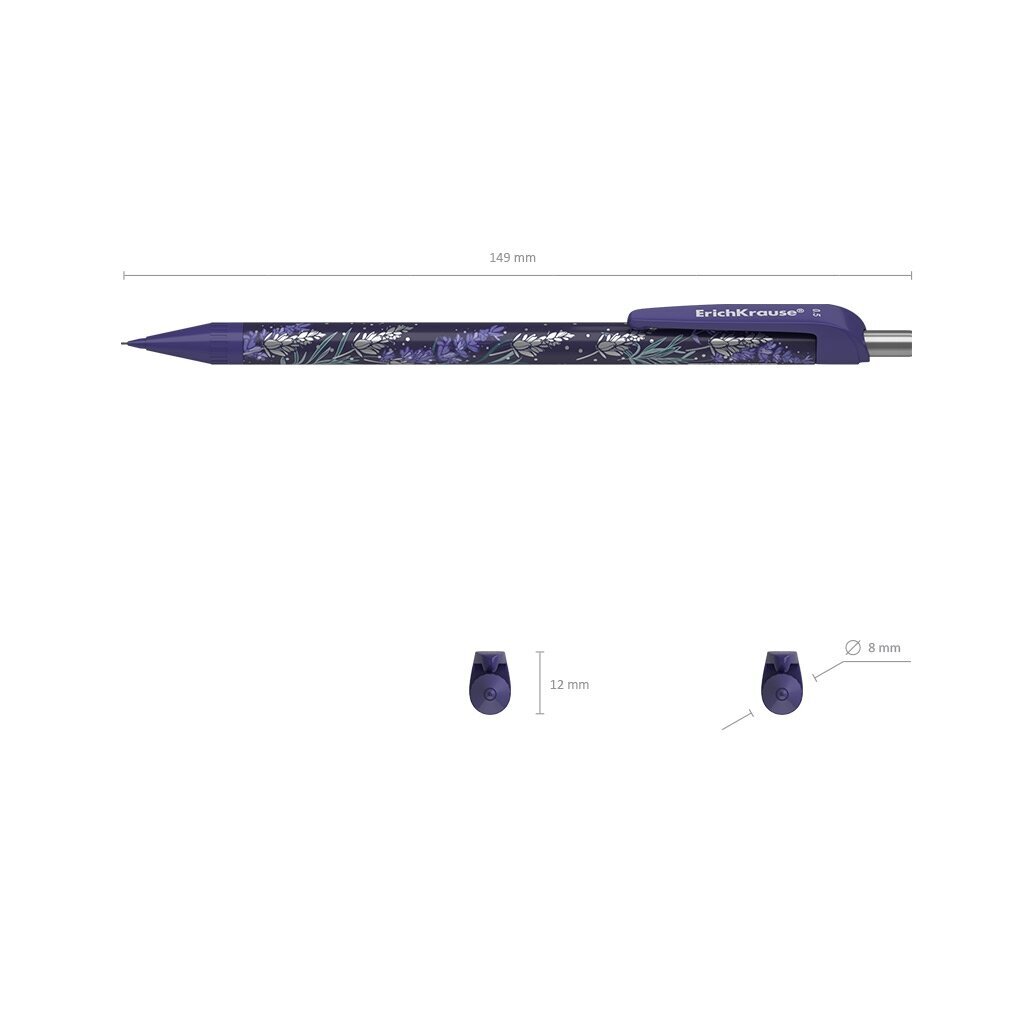 Mehaaniline pliiats Lavender HB, 0.5 mm цена и информация | Kirjatarbed | kaup24.ee