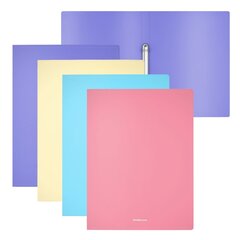 Rõngaskaas A4 2 rõngast, selg 24mm Matt Pastel, 4värvi assortii цена и информация | Смягчает воду и защищает Вашу посудомоечную машину от извести. | kaup24.ee