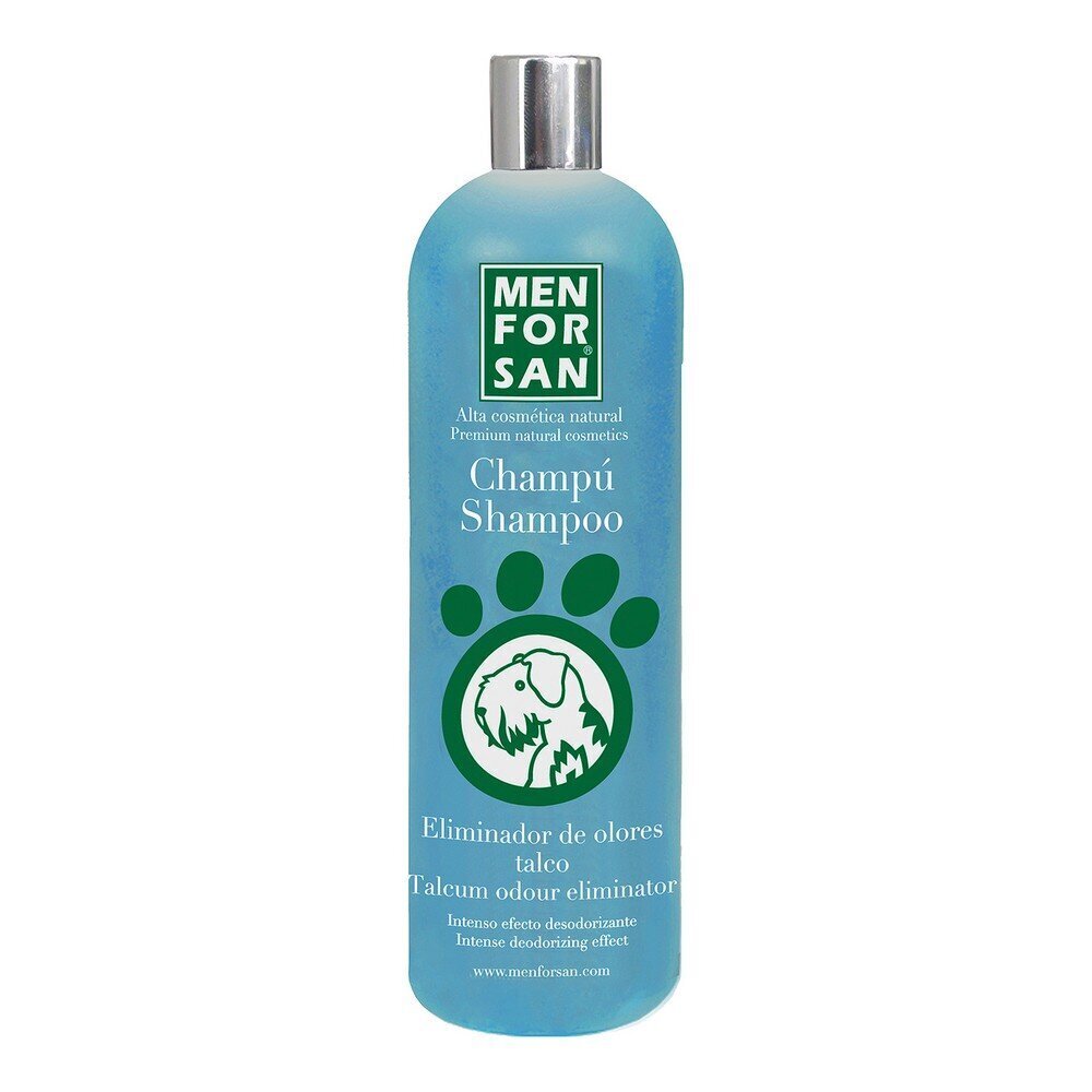 Šampoon koertele Men for San Talc pulber lõhna eemaldamiseks, 1 l hind ja info | Karvahooldustooted loomadele | kaup24.ee