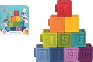 Резиновые кубики BamBam, 10 шт. цена и информация | Игрушки для малышей | kaup24.ee