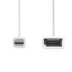 Adapter mini DisplayPort M - DisplayPort F, 1.2, 0,2m цена и информация | Адаптер Aten Video Splitter 2 port 450MHz | kaup24.ee