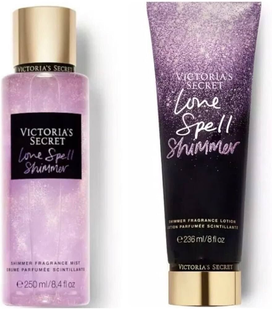 Komplekt Victoria's Secret Love Spell Shimmer: kehasprei 250 ml + losjoon 236 ml hind ja info | Lõhnastatud kosmeetika naistele | kaup24.ee