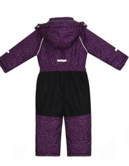 Детский зимний комбинезон с капюшоном LASSYE H127-001, фиолетовый  цена и информация | Зимняя одежда для детей | kaup24.ee
