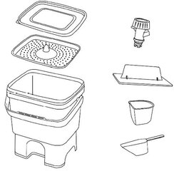 Компостер для кухни Bokashi цена и информация | Уличные контейнеры, контейнеры для компоста | kaup24.ee