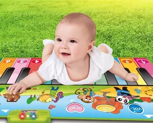 Värviline interaktiivse muusika tantsumatt цена и информация | Развивающие игрушки и игры | kaup24.ee