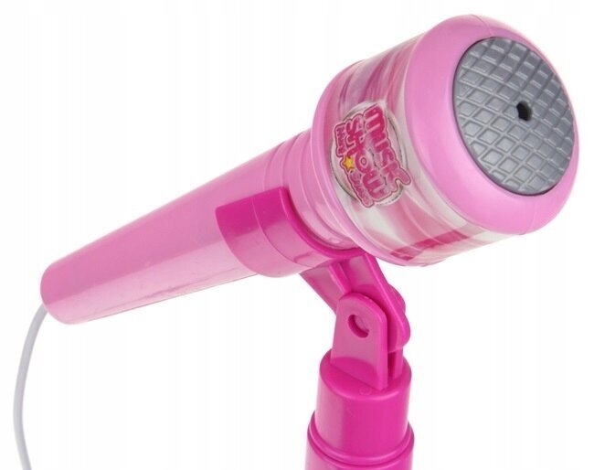 Laste elektrikitarri mikrofoni statiiv Nobo Kids, roosa hind ja info | Arendavad mänguasjad | kaup24.ee