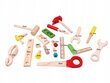 Puidust tööriistakasti komplekt Kinderplay KP0744 hind ja info | Poiste mänguasjad | kaup24.ee
