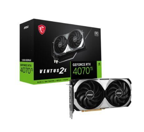 GeForce RTX 4070 Ti Ventus 2X 12G OC цена и информация | Videokaardid (GPU) | kaup24.ee