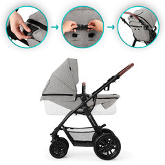 Товар с повреждением. Универсальная коляска Kinderkraft 3in1 XMOOV, Grey цена и информация | Товары с повреждениями | kaup24.ee