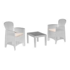 Товар с повреждением. Garden furniture set AKITA table and 2 chairs, white цена и информация | Товары с повреждениями | kaup24.ee