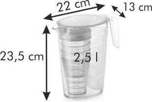 Defektiga toode. Tescoma My Drink kann, 2,5 l ja 4 tk, kaanega tasside komplekt hind ja info | Defektiga tooted | kaup24.ee