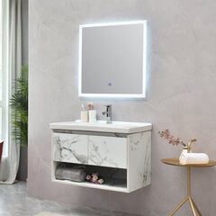 Товар с повреждением. Набор мебели для ванной NORE Marble, белый/серый цена и информация | Комплекты в ванную | kaup24.ee