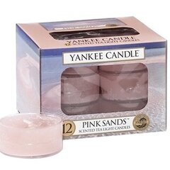 Yankee Candle Pink Sands Candle - Aromatic tea candles (12 pcs) 9.8g цена и информация | Подсвечники, свечи | kaup24.ee