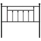 vidaXL metallist voodipeats, must, 100 cm hind ja info | Voodid | kaup24.ee