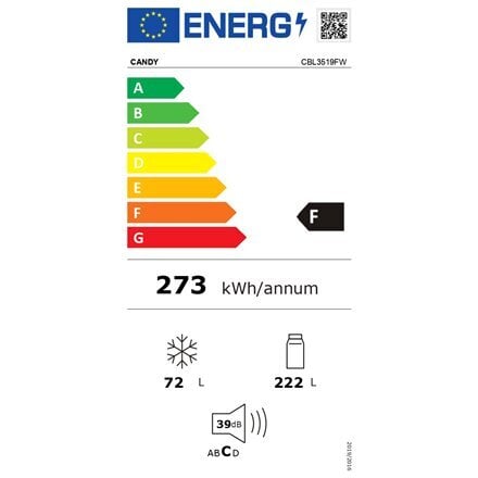 Candy CBL3519FW цена и информация | Külmkapid | kaup24.ee