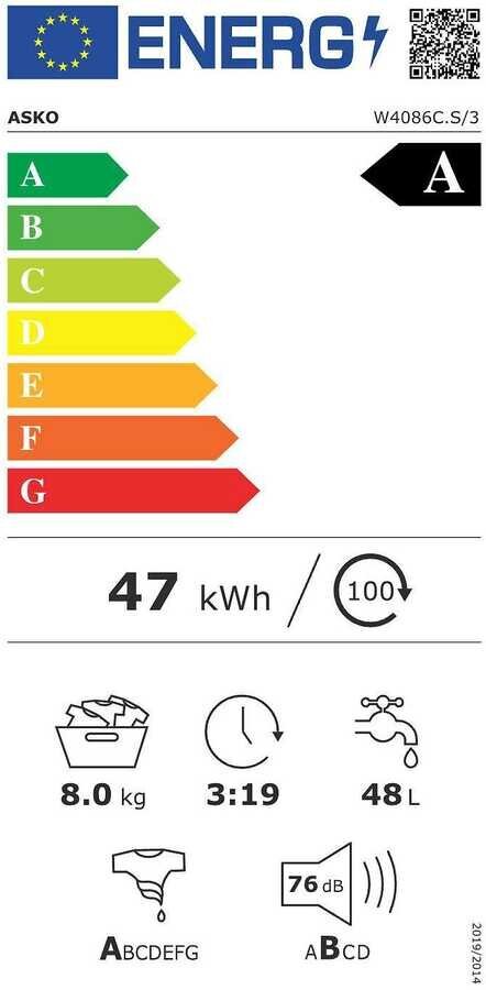 Asko W4086C.S/3 hind ja info | Pesumasinad | kaup24.ee