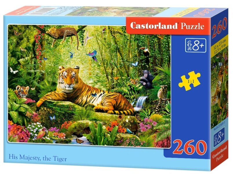 Pusle Castorland, 260 tk, His Majesty, the Tiger цена и информация | Pusled | kaup24.ee