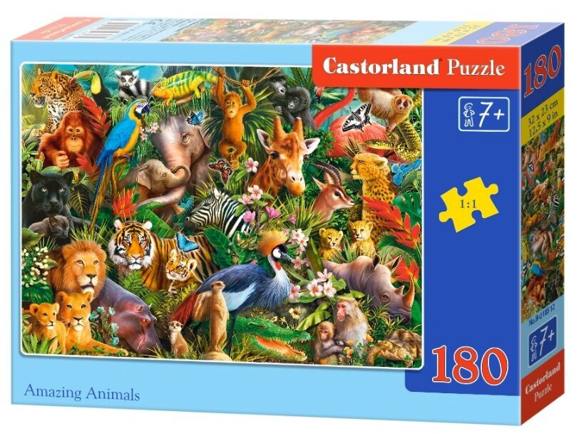Pusle Castorland, 180 tk, Amazing Animals hind ja info | Pusled | kaup24.ee